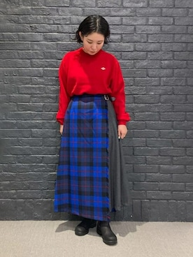 「Blundstone（ブランドストーン）のアイテム」を使った、Bshopスタッフさん（レディース・160cm）の秋コーディネート