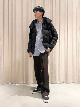 「HAVERSACK（ハバーザック）のアイテム」を使った、Bshopスタッフさん（メンズ・180cm）の秋コーディネート