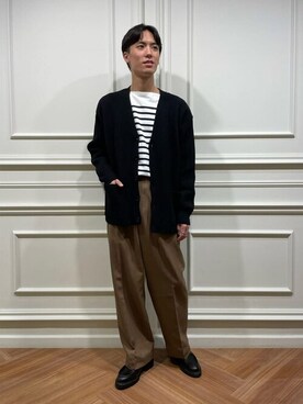 「Paraboot（パラブーツ）のアイテム（その他シューズ）」を使った、Bshopスタッフさん（メンズ・177cm）の秋コーディネート