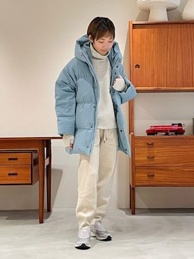 「Scye（サイ）のアイテム」を使った、Bshopスタッフさん（レディース・157cm）の秋コーディネート