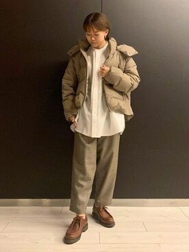 「DESCENTE ALLTERRAIN（デサント　オルテライン）のアイテム（ジャケット/アウター）」を使った、Bshopスタッフさん（レディース・149cm）の秋コーディネート