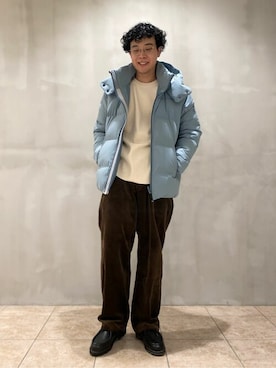 「DESCENTE ALLTERRAIN（デサント　オルテライン）のアイテム（ダウンジャケット/コート）」を使った、Bshopスタッフさん（メンズ・170cm）の秋コーディネート