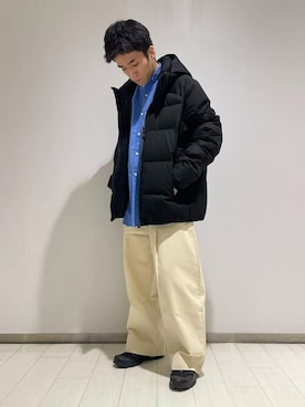 「DESCENTE ALLTERRAIN（デサント　オルテライン）のアイテム（ダウンジャケット/コート）」を使った、Bshopスタッフさん（メンズ・170cm）の秋コーディネート