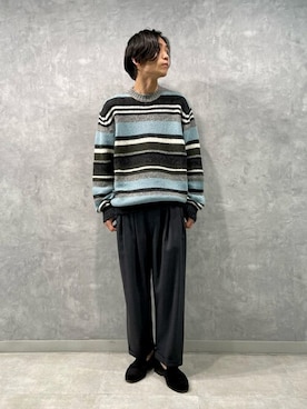 「mando（マンド）のアイテム」を使った、Bshopスタッフさん（メンズ・170cm）の秋コーディネート