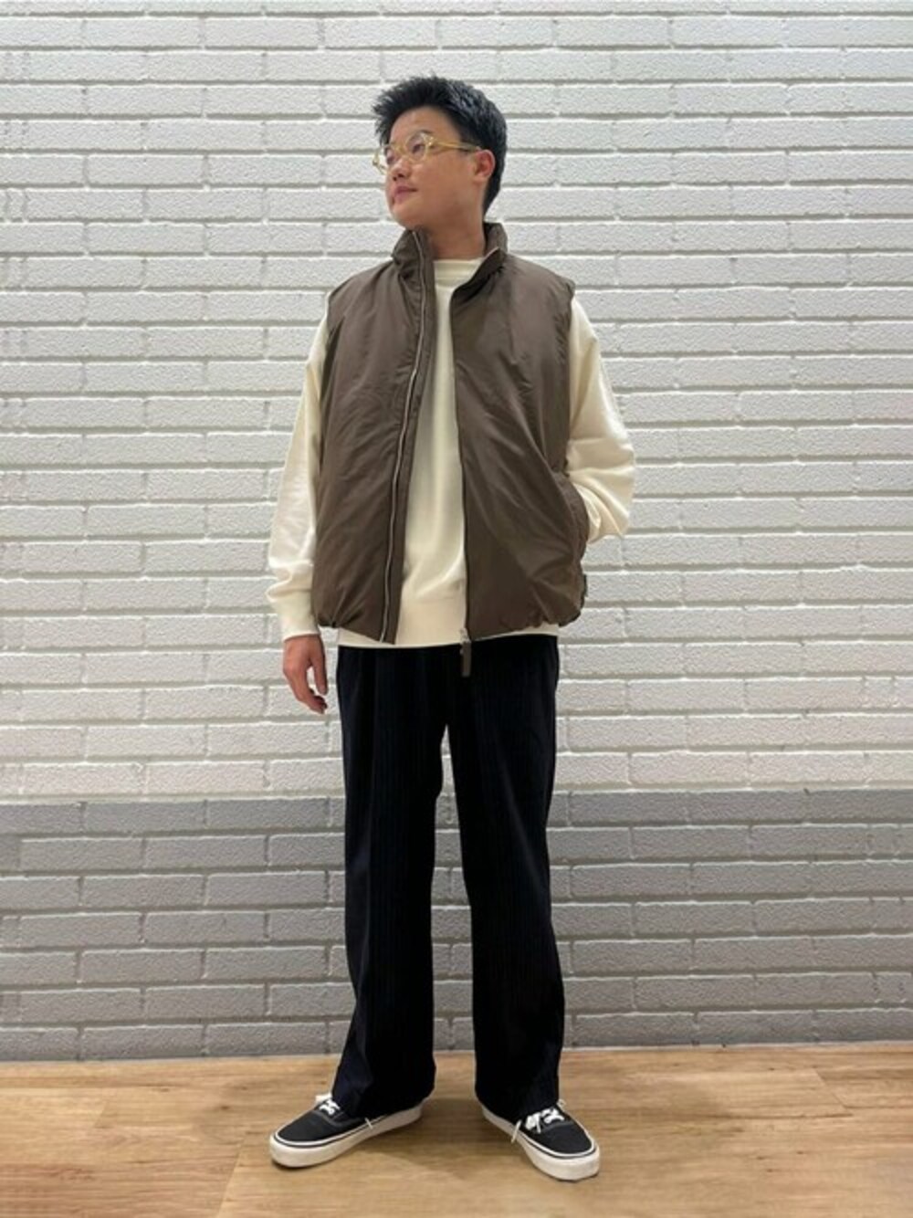 ORCIVALのダウンベストを使ったメンズ人気ファッション