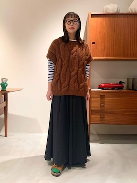 Bshopスタッフさん(レディース・155cm)の冬コーディネート