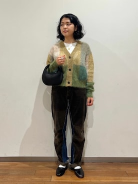 Bshopスタッフさん（レディース・158cm）の冬コーディネート