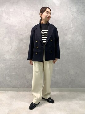「orcival」｜「アイテム（財布/小物）」を使った、Bshopスタッフさん（レディース・158cm）の冬コーディネート