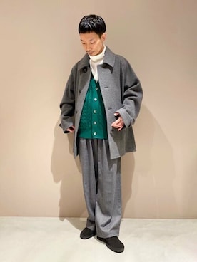 ORCIVAL(オーシバル)のステンカラーコートを使った人気ファッション