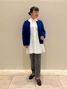 「TICCA（ティッカ）のアイテム（トップス）」を使った、Bshopスタッフさん（レディース・154cm）の冬コーディネート