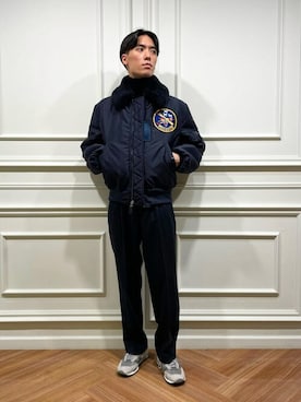 「cellar door」｜Bshopスタッフさん（メンズ・177cm）の冬コーディネート