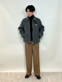 DANTON | ウールライトパイル ジップアップブルゾン MENを使った人気