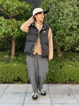 Bshopスタッフさん(レディース・158cm)の冬コーディネート
