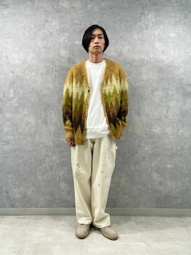 「ペインターパンツ」｜「アイテム（その他シューズ）」を使った、Bshopスタッフさん（メンズ・170cm）の冬コーディネート