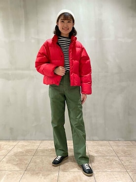 「KIJIMA TAKAYUKI」｜「アイテム（ジャケット/アウター）」を使った、Bshopスタッフさん（レディース・163cm）の冬コーディネート