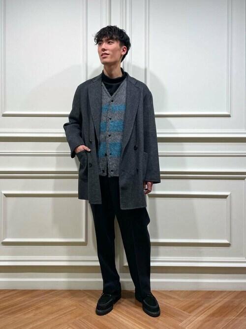 【美品】ORCIVAL オーシバル ピーコート 紺 ダブルブレスト ウールコート ORCIVAL（オーシバル）の「ORCIVAL | ウールリバーダブル