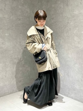 「orcival」｜「アイテム（ワンピース/ドレス）」を使った、Bshopスタッフさん（レディース・156cm）の冬コーディネート