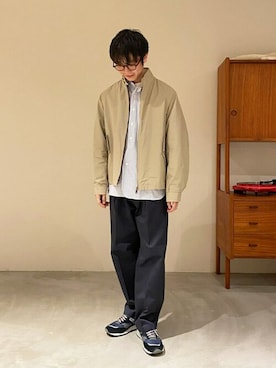 「アイテム（その他アウター）」を使った、Bshopスタッフさん（メンズ・175cm）の冬コーディネート