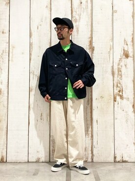「GYMPHLEX（ジムフレックス）のアイテム（その他アウター）」を使った、Bshopスタッフさん（メンズ・165cm）の春コーディネート