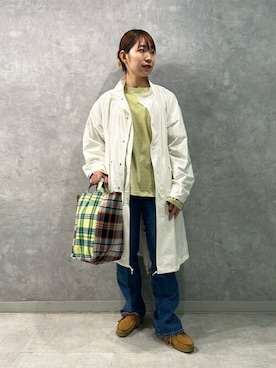 「amiacalva（アミアカルヴァ）のアイテム」を使った、Bshopスタッフさん（レディース・158cm）の春コーディネート