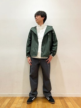 「LEE」｜「アイテム（ナイロンジャケット）」を使った、Bshopスタッフさん（メンズ・173cm）の春コーディネート