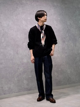 「orcival」｜「アイテム（財布/小物）」を使った、Bshopスタッフさん（メンズ・170cm）の春コーディネート