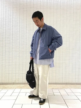 「GALLEGO DESPORTES」｜Bshopスタッフさん（メンズ・168cm）の春コーディネート