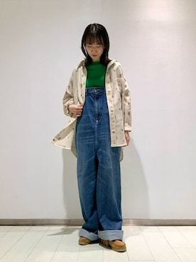 「TICCA（ティッカ）のアイテム（トップス）」を使った、Bshopスタッフさん（レディース・160cm）の春コーディネート