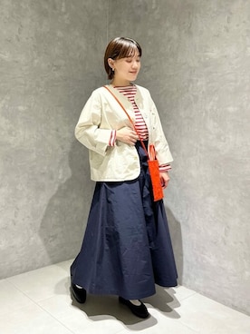 「orcival」｜「アイテム（その他シューズ）」を使った、Bshopスタッフさん（レディース・156cm）の春コーディネート