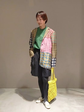 Bshopスタッフさん(レディース・157cm)の春コーディネート