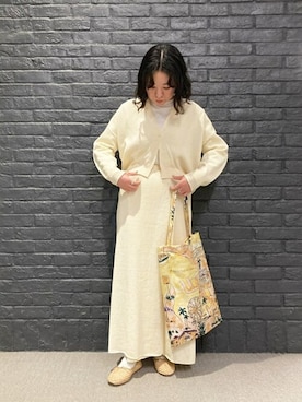 「WALANCE（ワランス）のアイテム」を使った、Bshopスタッフさん（レディース・160cm）の春コーディネート