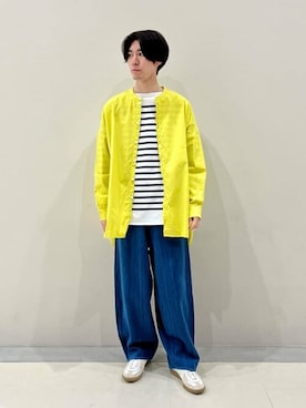 「GALLEGO DESPORTES」｜Bshopスタッフさん（メンズ・172cm）の春コーディネート