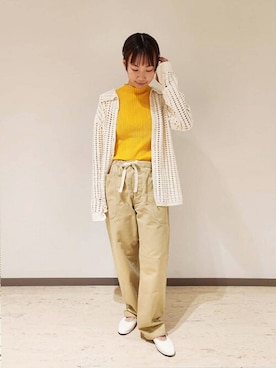 「orcival」｜「アイテム（その他シューズ）」を使った、Bshopスタッフさん（レディース・157cm）の春コーディネート