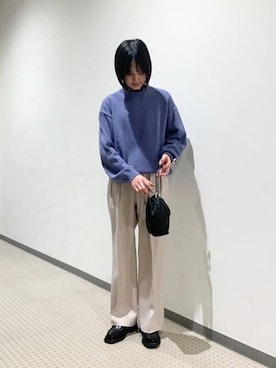 「orcival」｜「アイテム（財布/小物）」を使った、Bshopスタッフさん（レディース・162cm）の春コーディネート