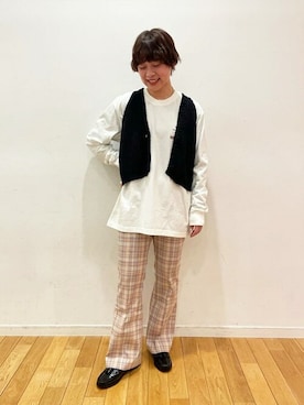 Bshopスタッフさん(レディース・158cm)の春コーディネート