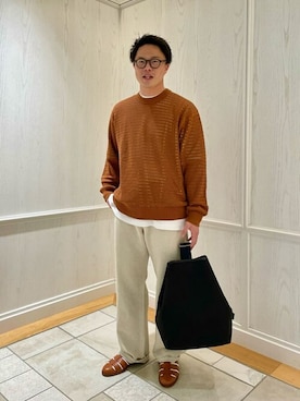 「GALLEGO DESPORTES」｜Bshopスタッフさん（メンズ・177cm）の春コーディネート