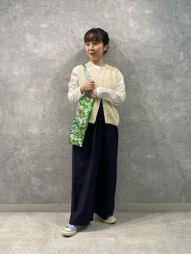 「alvana（アルヴァナ）のアイテム」を使った、Bshopスタッフさん（レディース・154cm）の春コーディネート