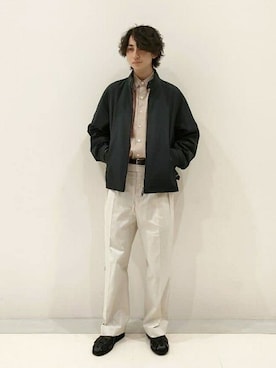 「Paraboot」｜「アイテム（その他アウター）」を使った、Bshopスタッフさん（メンズ・175cm）の春コーディネート