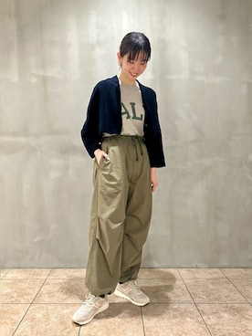 「TICCA（ティッカ）のアイテム（トップス）」を使った、Bshopスタッフさん（レディース・166cm）の春コーディネート