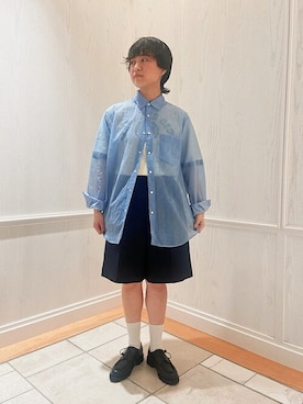 「Paraboot（パラブーツ）のアイテム」を使った、Bshopスタッフさん（レディース・159cm）の春コーディネート