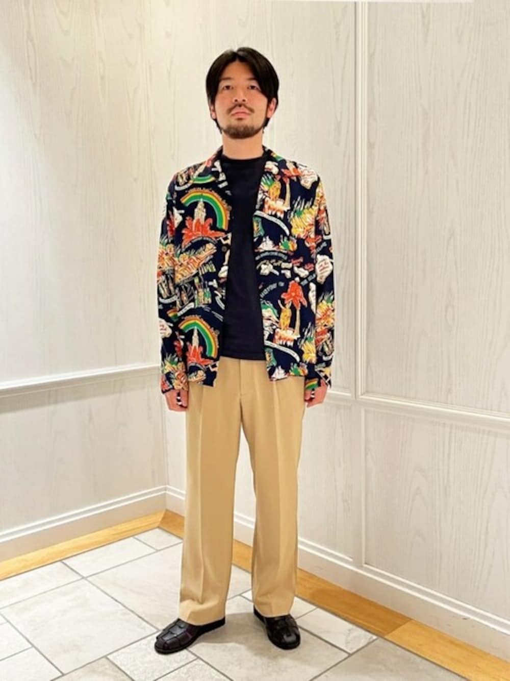 SUN SURF ハワイアンプリント　長袖シャツ　Bshop SUN SURF ハワイアンプリント 長袖シャツ Bshop - メルカリ
