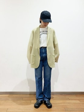 「AURALEE」｜Bshopスタッフさん（レディース・162cm）の春コーディネート