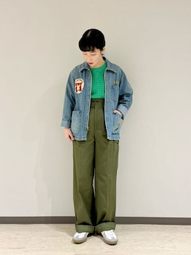 「TAILOR TOYO」｜Bshopスタッフさん（レディース・155cm）の春コーディネート