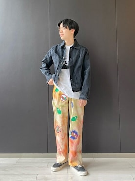 「AURALEE」｜Bshopスタッフさん（メンズ・168cm）の夏コーディネート