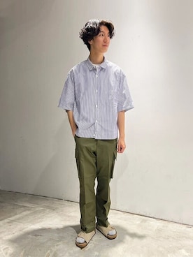 Bshopスタッフさん(メンズ・177cm)の夏コーディネート
