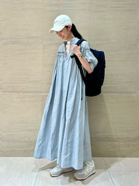 「Scye（サイ）のアイテム（ワンピース/ドレス）」を使った、Bshopスタッフさん（レディース・163cm）の夏コーディネート