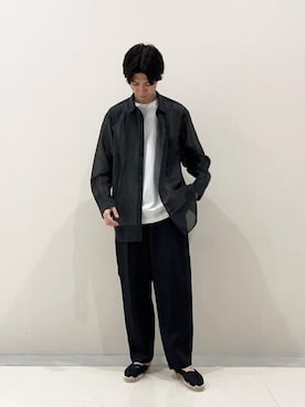「La Manual Alpargatera（マヌアル・アルパルガテラ）のアイテム」を使った、Bshopスタッフさん（メンズ・172cm）の夏コーディネート