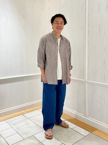 KAPTAIN SUNSHINE 23SS コットンシルク バンドカラーシャツ Kaptain Sunshine（キャプテン サンシャイン）の「KAPTAIN