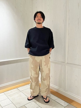 「GOLDWIN（ゴールドウィン）のアイテム」を使った、Bshopスタッフさん（メンズ・175cm）の夏コーディネート