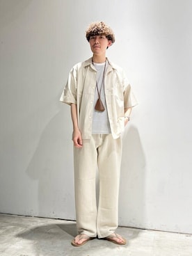 「NEPLA.（ネプラ）のアイテム」を使った、Bshopスタッフさん（メンズ・180cm）の夏コーディネート